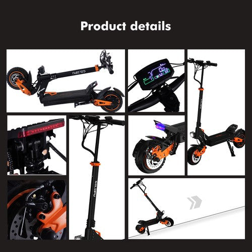 GELEIPU Z1 Pro elektriskais skrejritenis 1200W*2, 52V 20Ah