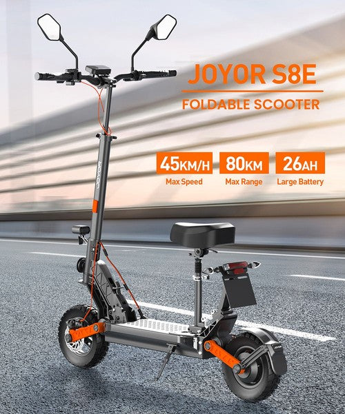 Joyor S8E elektriskais skrejritenis 800W motors, 48V, 26 Ah