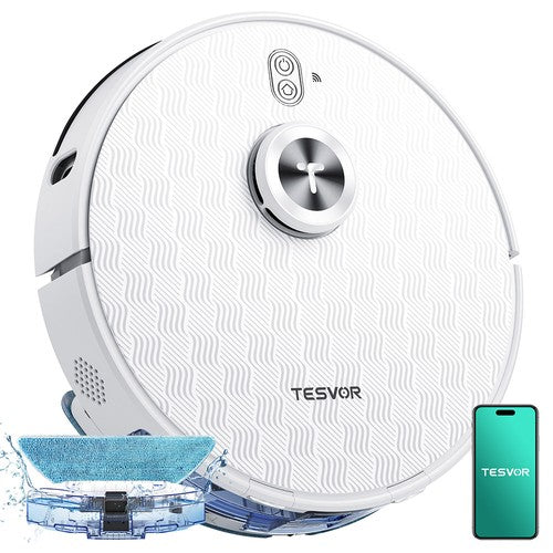 Tesvor S8 Pro 2 vienā robots putekļsūcējs ar mitrās uzkopšanas funkciju 6000 Pa