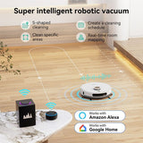 Tesvor S8 Pro 2 vienā robots putekļsūcējs ar mitrās uzkopšanas funkciju 6000 Pa