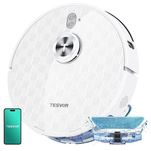Tesvor S8 Pro 2 vienā robots putekļsūcējs ar mitrās uzkopšanas funkciju 6000 Pa