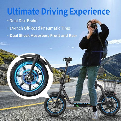TWOFISH M5 Elite elektriskais skrejritenis, 500 W motors, 48V13Ah