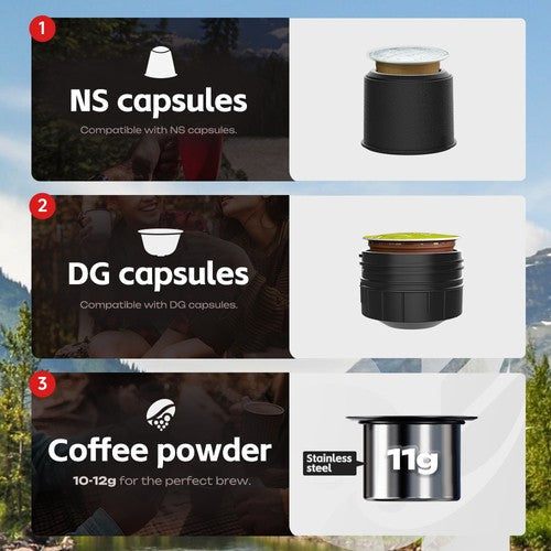 HIBREW H4C pārnēsājams espresso kafijas aparāts