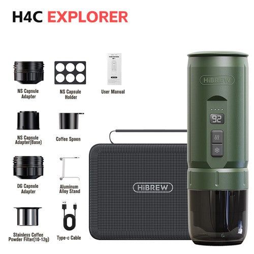HIBREW H4C pārnēsājams espresso kafijas aparāts
