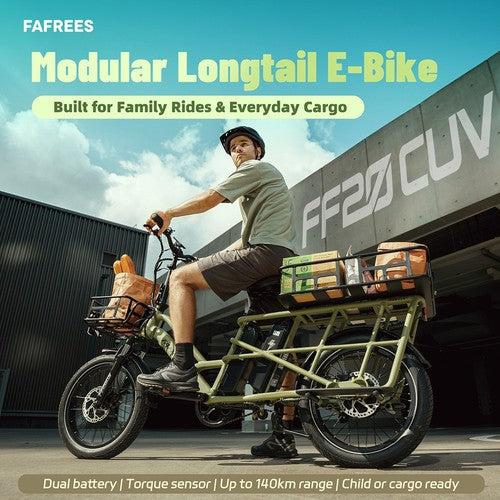 Fafrees FF20 CUV Kravas elektriskais velosipēds, 250W motors, 48V 24Ah