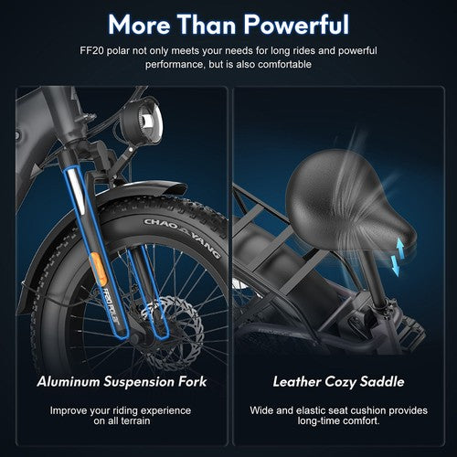 Fafrees FF20 Polar elektriskais velosipēds, 500W motors, 48V 26.8Ah