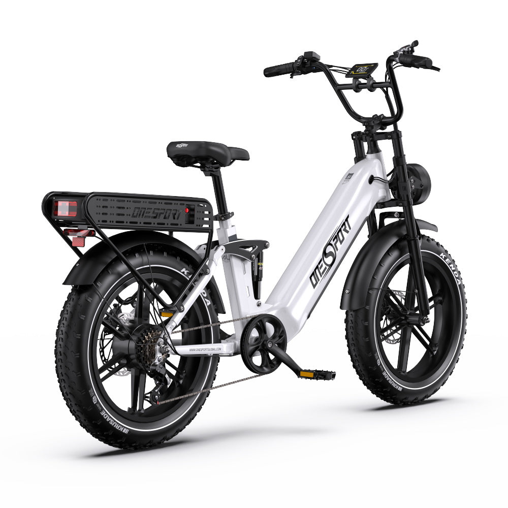 Oneport OT08 Pro pilnas amortizācijas elektriskais velosipēds 18Ah 2x