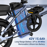 AOVOPRO EB60 elektriskais velosipēds 10Ah 500W